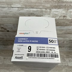 1 CASE Gammex Non-Latex PI MICRO Surgical Gloves Sterile, Size: 9 Exp: 9/24