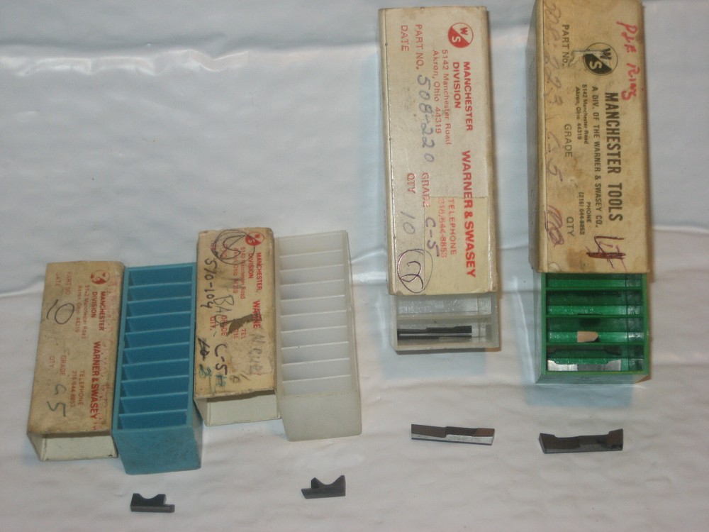 New Manchester Tooling LOT DOGBONE assortment & misc.CARBIDE INSERTS –