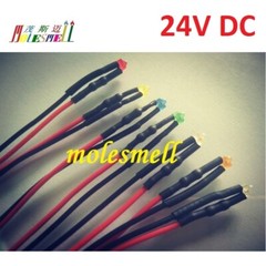 1.8mm 24V Pre-Wired Red Yellow Blue Green White Orange UV Pink Warm white Leds