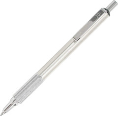 Zebra F-701 Metal Pen – Ballpoint Fine Point Stainless Steel – 0.8Mm – Black In