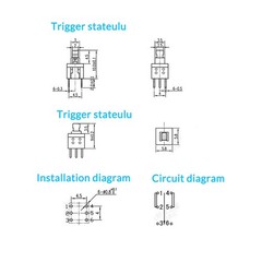 3 6 Pin Tact Tactile Push Button Switches 5.8×5.8mm PCB Latching Momentary Lock