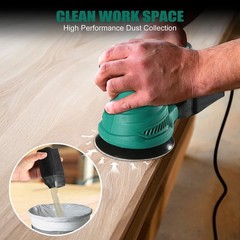 5-Inch Random Orbital Sander, HYCHIKA 13000RPM Electric Orbital Sander with 6…
