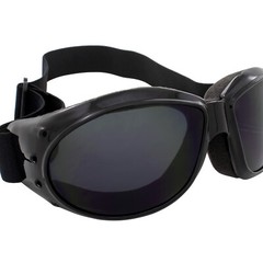Red Baron Motorcycle Goggles Day & Night Use Super Dark Lens & Clear Mirror Lens