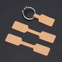 500 Self-Adhesive Kraft Jewelry Price Tags Stickers for Bracelets and Rings