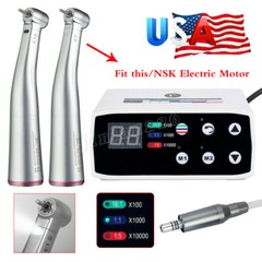 Dental Electric LED Brushless Micro Motor/1:5 Increasing Fiber Handpiece