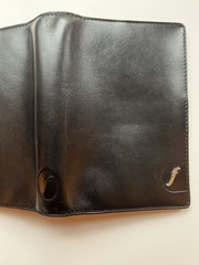 Filofax Boston Pocket Slim Organizer Black Deluxe Nappa Leather EUC