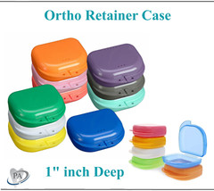 Dental Orthodontic Denture Storage Case Retainer Box Mouth guard Container 1/100
