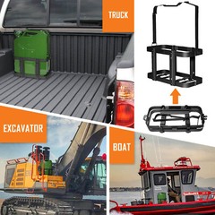 Strength Jerry Can Holder Bracket Mount Steel Rack For Fuel Oil Tank 20L 5.28Gal