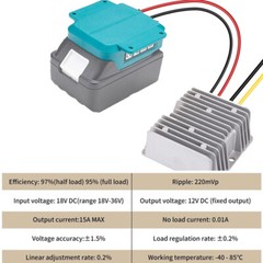 DC 18V to 12V For Makita 15A 180W Step Down Voltage Converter Battery Regulator