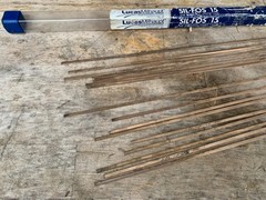 Lucas Milhaupt SIL-FOS-15 Brazing Alloy Rod 17 Piece 15% Ag Silver NOS #95150