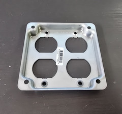 4 Square Industrial Cover Duplex Garvin G1939 ! FREE SHIPPING ! Z49