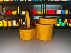 Yellow Reflective Tape 3M 3430 EGP (1″, 2″, 4″, 6″) Air Backed Micro Prismatic