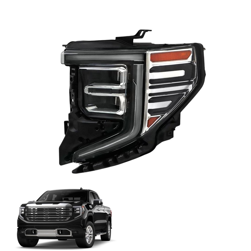Headlight Assembly Left Side Replacement 2022-2024 Sierra 1500 Denali SLT