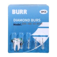 100 PCS BR-46 801-012 Ball Round Type Sale Diamond Burs FG Shank Dia. 1.6mm