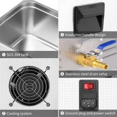 Ultrasonic Cleaner 2L/3L/6L/15L/30L Cleaning Equipment Industry Heated w/Timer