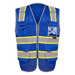 FX Royal Blue Hi-Vis Reflective Safety Vests