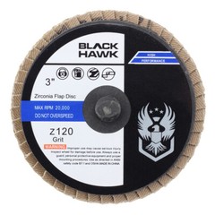 10 Pack – 3″ Mini Flap Discs 120 Grit Quick Change Sanding Roloc Style Type R