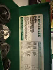 Greenlee 39860 Standard Industrial Punch Kit