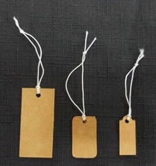 Elastic String Price Tags, Stretchy Strings Jewelry Price Label 100 Pieces