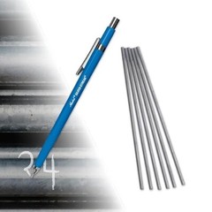 Markal Silver-Streak Round Metal Marker with 6 Refills