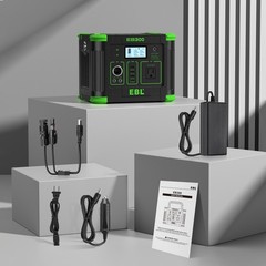 330W 288.6WH Portable Power Station Solar Charger Generator Supply Home Camping
