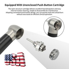 Dental High Speed Handpiece Push Button 4 hole NSK Style Color Black