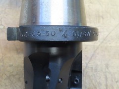 Kennametal 2-1/2″ Indexable end/shell mill 3″ LOC NMTB50 taper (@D103)
