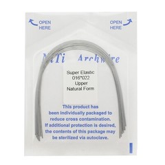 100PCS Dental Orthodontic Niti Arch Wire Natural Form Rectangular Upper Lower