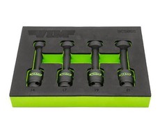 VIM BCS800 Tools 4 PC. 1/2” DR. IMPACT BALL UJ CLOSE-QUARTER SOCKET SET