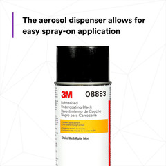 Rubberized Undercoating Aerosol Spray, 08883, 19.7 Oz, Textured Finish, Anti-Cor