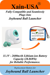 11.1V 2600mAh Replacement Battery for Joyhound Ball Launcher