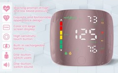 LED Digital Wrist Blood Pressure Monitor BP Cuff Gauge Test Machine