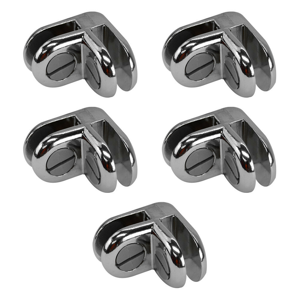 Glass Shelf Cube Connector Joiner Holder Clip Used 3/16″ Tempered Glass Shelf