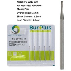 Wave Dental Surgical Carbide Burs Round 557 557L 702 4 6 Long High Speed FG 25mm