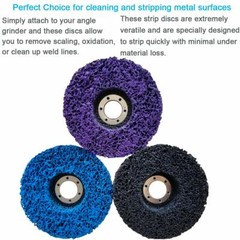3PCS Poly Strip Clean Disc 4-1/2″ x7/8″ Easy Paint Stripping Rust Removal Wheels