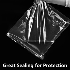 3 Gallon Large Plastic Storage Bags, 8 Pack Jumbo Size, 16″ x 18″, Large Clear