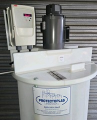 Protectoplas Mixing Tank Model MT-55-23 w/Control, Motor, Impellor, & Stand 115V