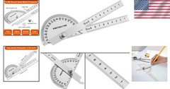 Compact 10cm Stainless Steel Angle Finder – Ideal for Architects & Students