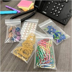 Plymor 3″ x 5″, 4 Mil Heavy Duty Zipper Reclosable Plastic Bags