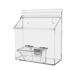 7.5″W x 5.5″H Outdoor Postcard Holder Wall Brochure Bin with Card Box