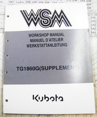 KUBOTA TG1860G TRACTOR SERVICE MANUAL SUPPLEMENT