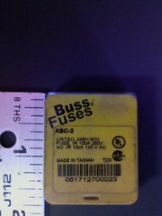 BUSSMANN ABC-2- 2AMP, 250V, CYLINDER FUSES, BOX OF 5