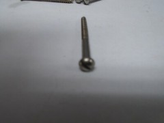 Wood Screws #8 x 1-3/4 Slotted Round Head Steel Lot of 100 #3019