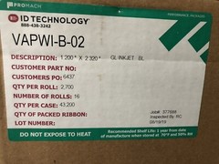 Roll of 2700 Gloss InkJet Bopp Labels 1.2” x 2.320” for Afinia, Primera Printers