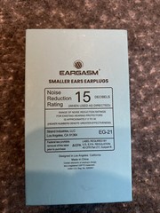 Eargasm Clear / Blue Noise Reduction Earplugs (read Description)