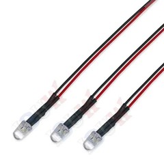 10PCS DC 3V 6V 12V 24V Pre Wired 3Mm 5Mm LED Light Lamp Bulb Prewired Emitting D