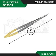 5 TC Castroviejo Micro Surgery STR + CVD Scissors Needle Holder Forceps German G