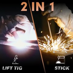 YESWELDER 205Amp Stick Welder Large LED Display 110V/220V IGBT ARC MMA Hot Start