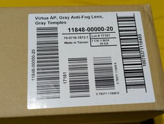 3M Virtua AP Safety Glasses 11848-00000-20 Gray Anti-Fog Lens 20-Pack New