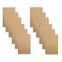 12 Pack Pocket Notebooks Blank Brown Cover Journals 64 Pages 5.5×3.5 Inch